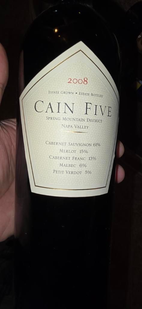 2008 Cain Vineyard & Winery Cain Five - CellarTracker