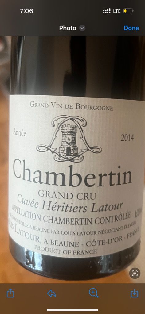 2005 Louis Latour Chambertin Cuvée Héritiers Latour - CellarTracker