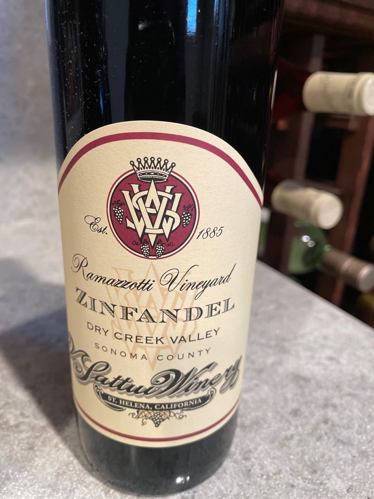 2019 V. Sattui Winery Old Vine Zinfandel Ramazzotti Vineyard, USA, California, Sonoma County