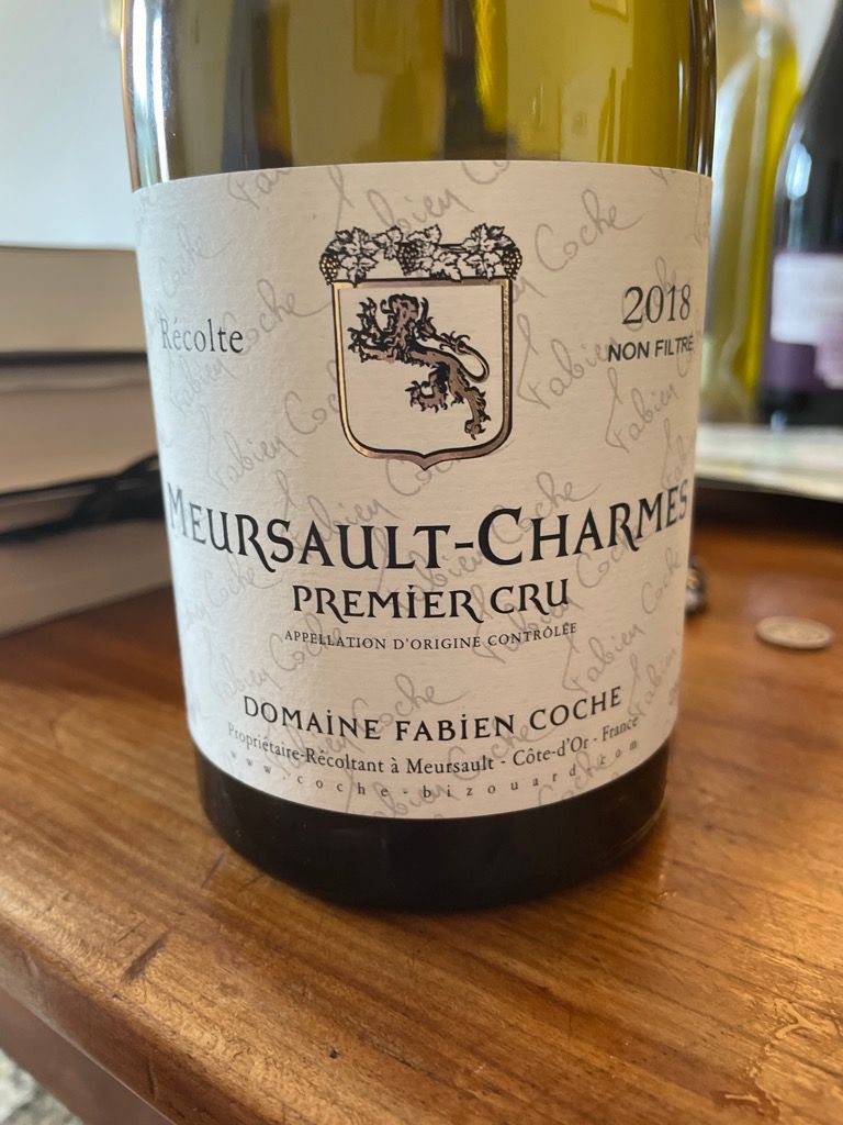 2019 Domaine Fabien Coche Meursault 1er Cru Charmes - CellarTracker