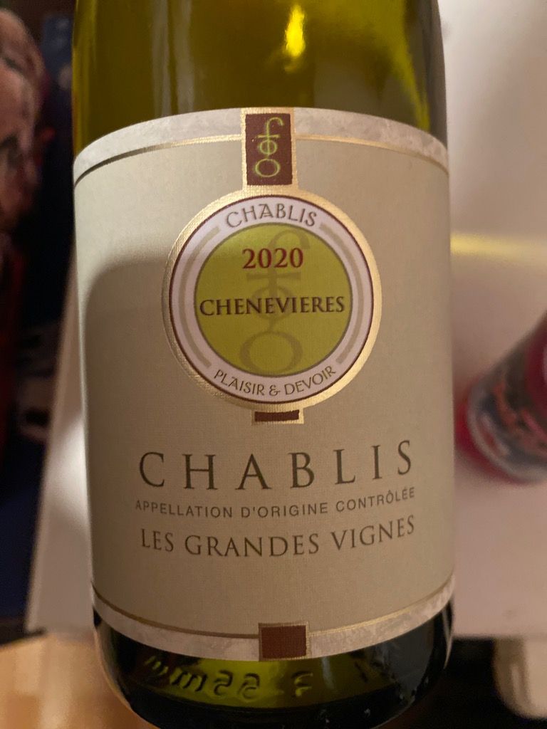 2021 Domaine des Chenevières Chablis Les Grandes Vignes, France