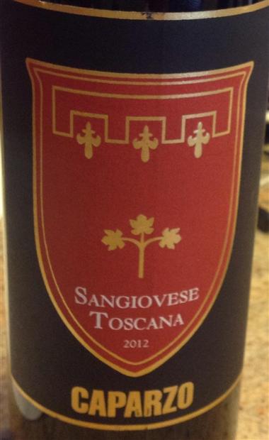 2012 Tenuta Caparzo Sangiovese Toscana IGT, Italy, Tuscany, Toscana IGT ...