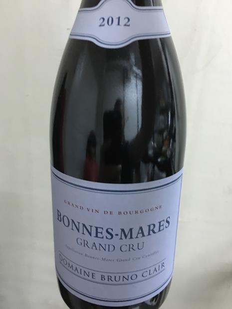 2012 Domaine Bruno Clair Bonnes Mares - CellarTracker