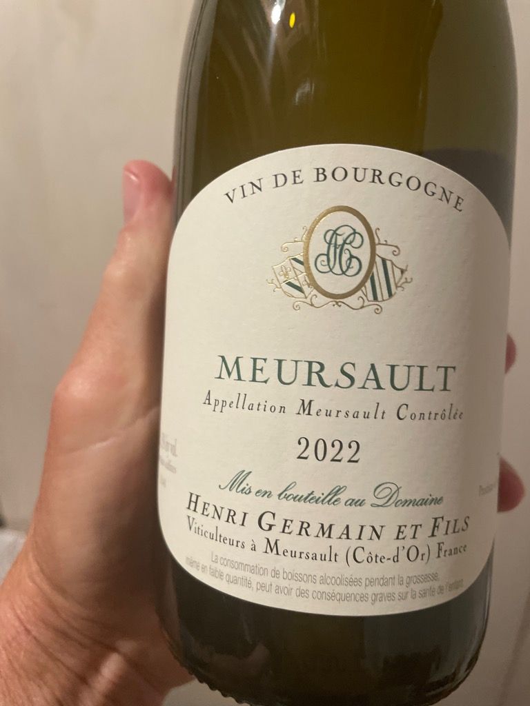2022 Henri Germain et Fils Meursault - CellarTracker