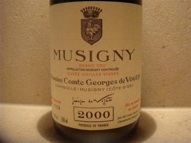 1995 Domaine Comte Georges de Vogüé Musigny Cuvée Vieilles Vignes 