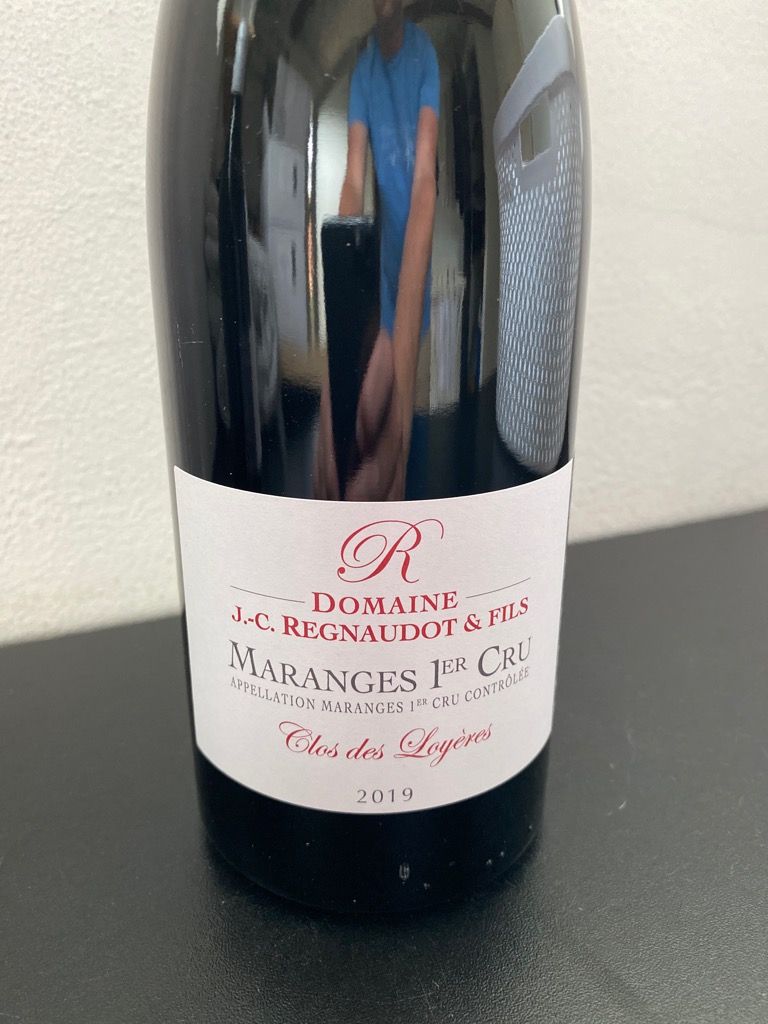 2020 Jean-Claude Regnaudot Maranges 1er Cru Clos des Loyères, France ...