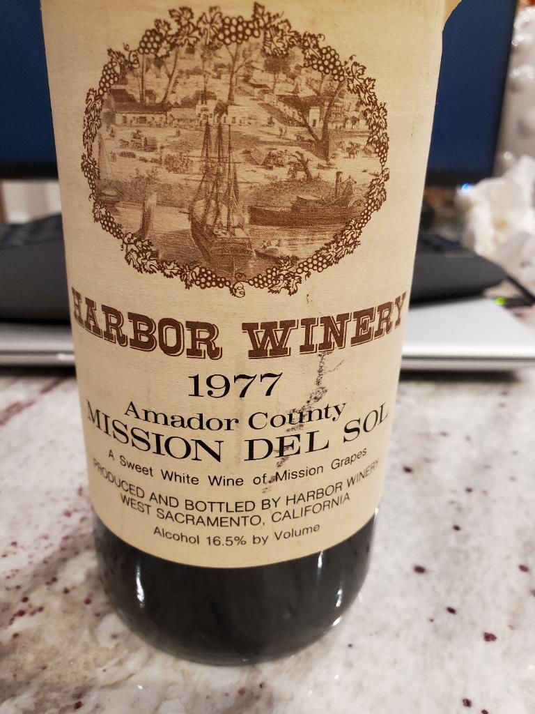 1977 Harbor Winery Mission Del Sol - CellarTracker