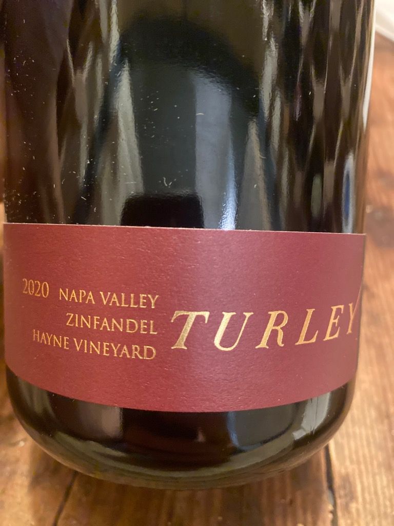 2020 Turley Zinfandel Hayne Vineyard, USA, California, Napa Valley, St