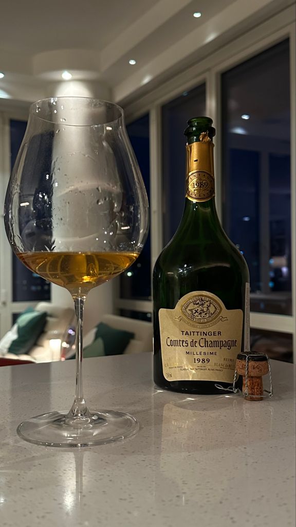 1989 Taittinger Champagne Comtes de Champagne Blanc de Blancs Brut