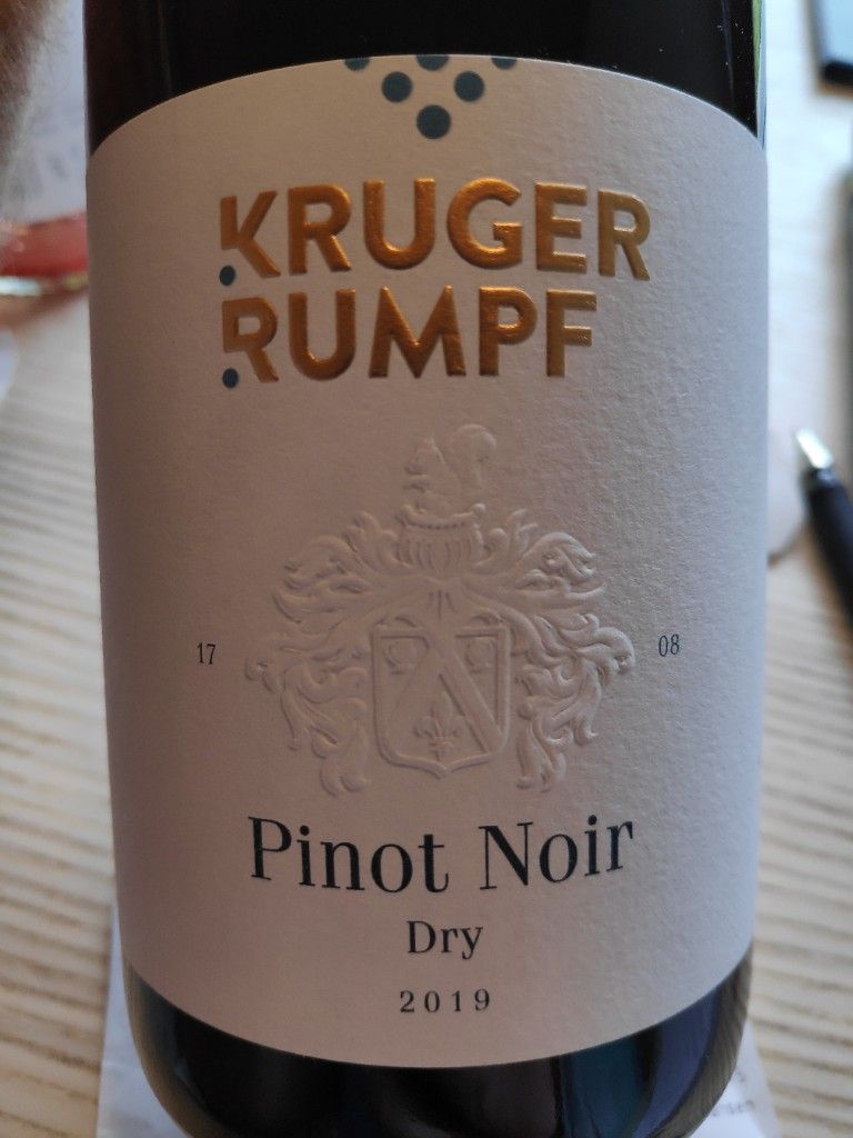 2019 Kruger-Rumpf Pinot Noir Dry, Germany, Nahe - CellarTracker