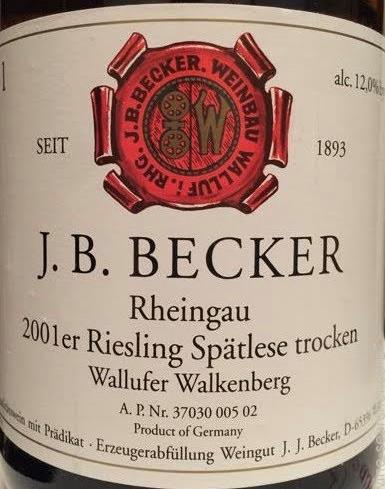 2004 J.B. Becker Wallufer Walkenberg Riesling Alte Reben Spätlese ...