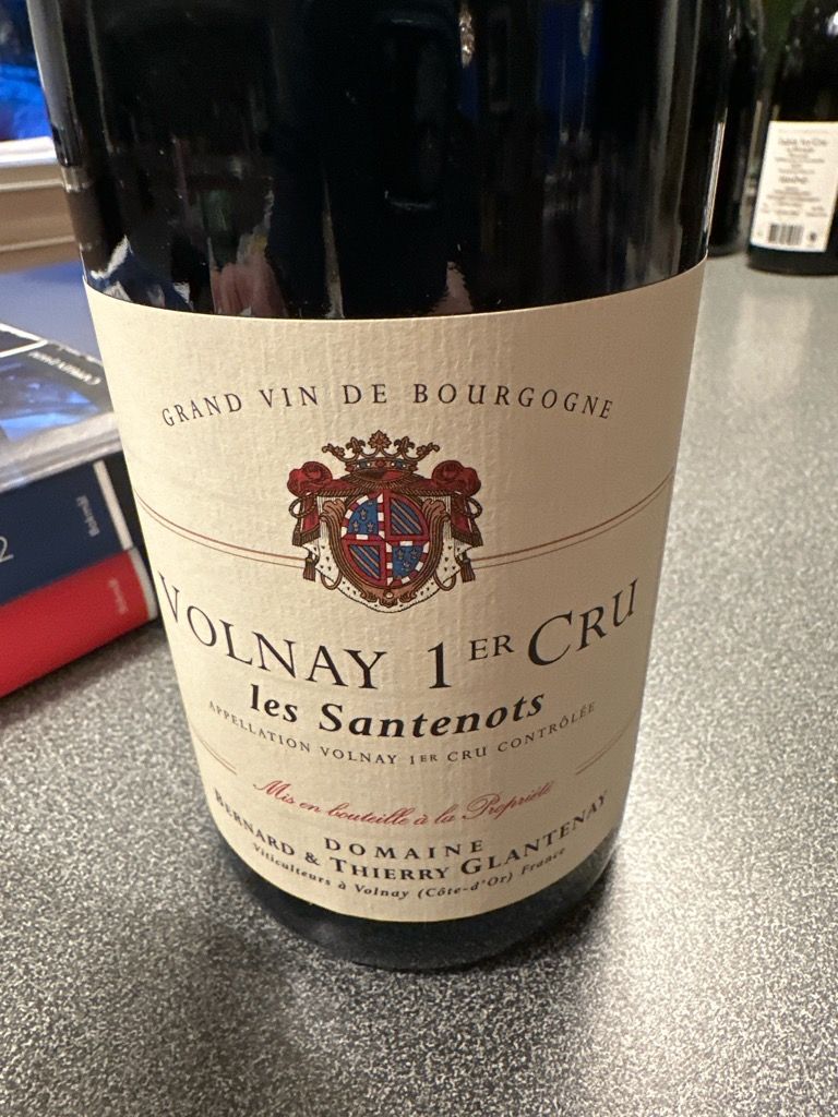 2021 Domaine Bernard & Thierry Glantenay Volnay 1er Cru Santenots ...