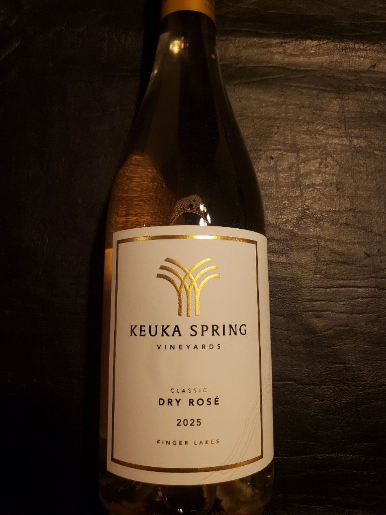 Keuka Spring Logo 2025 Keuka Spring Vineyards Classic Dry Rosé, USA, New York, Finger ...