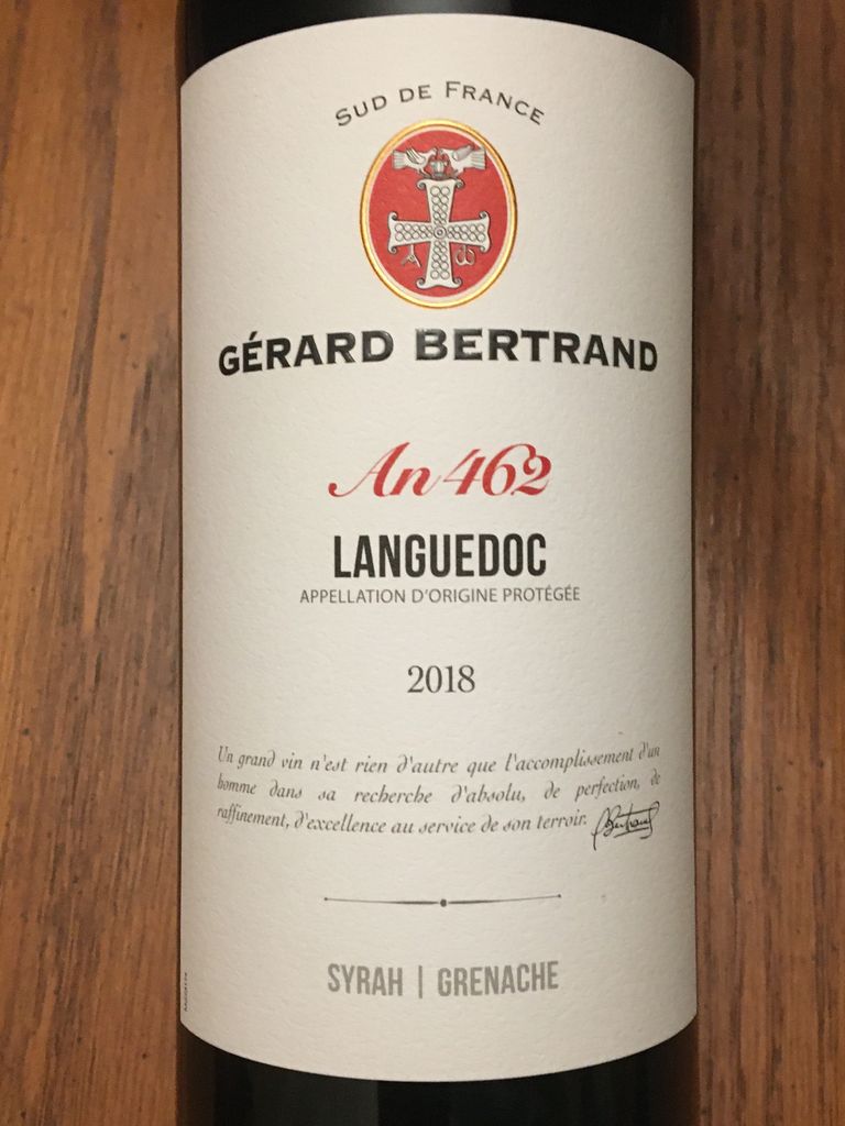 2018 Gérard Bertrand Languedoc An 462, France, Languedoc Roussillon