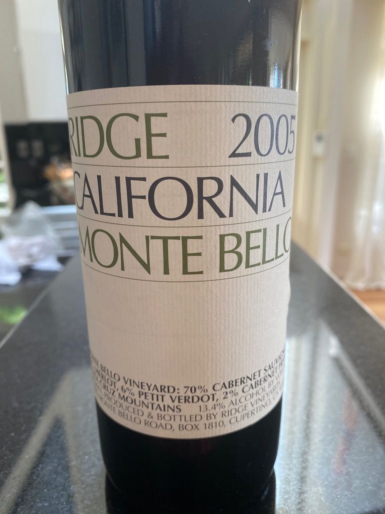 売れ筋がひ！ Ridge Montebello 2005/2006/2007 ワイン3本セット | www