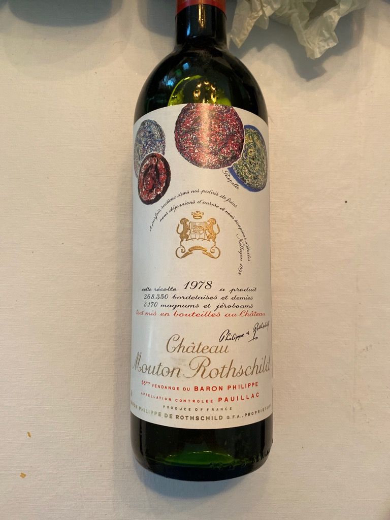 未開栓】CHATEAU MOUTON Rothschild 1978-