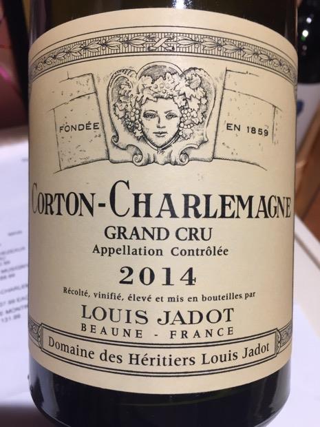 2014 Louis Jadot Corton-Charlemagne Domaine des Héritiers Louis