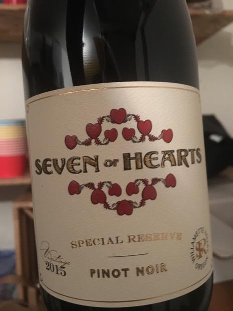 2015 Seven of Hearts Pinot Noir Special Reserve, USA, Oregon