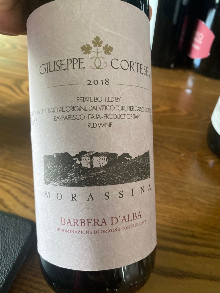 2018 Giuseppe Cortese Barbera d'Alba Morassina, Italy, Piedmont, Alba ...