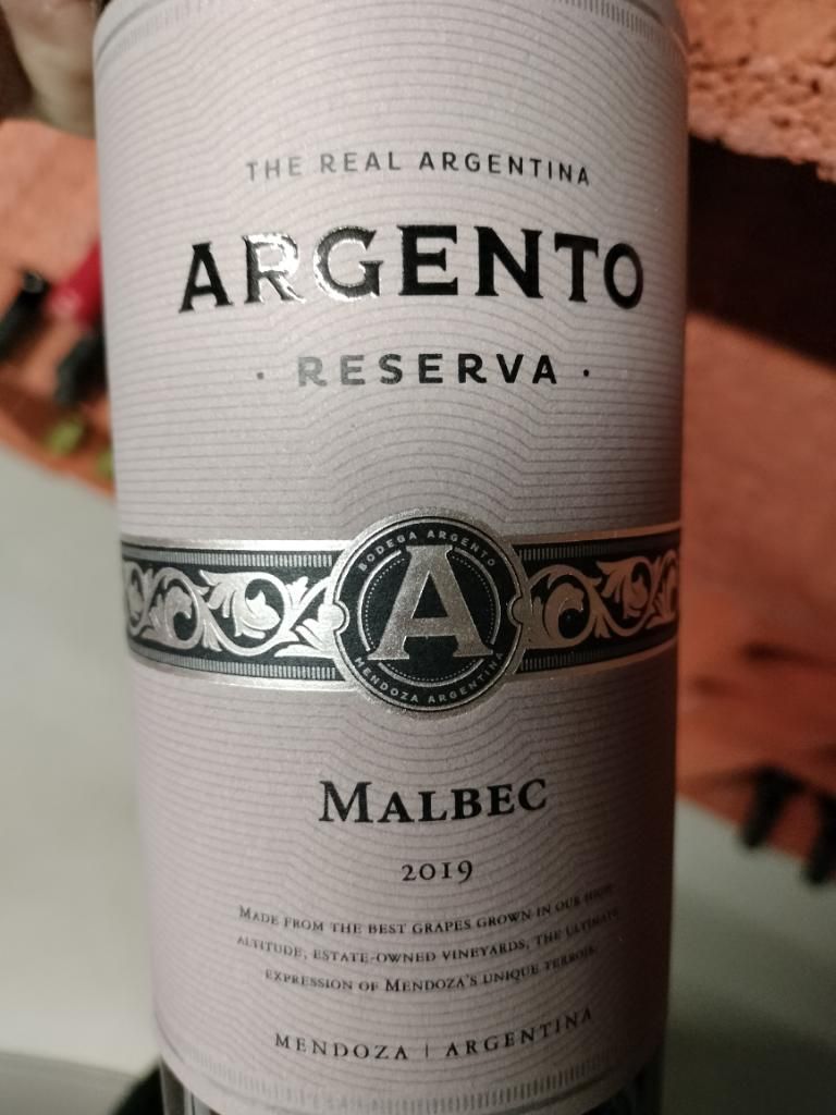 2021 Argento Malbec Estate Reserve Organic, Argentina, Mendoza, Valle ...