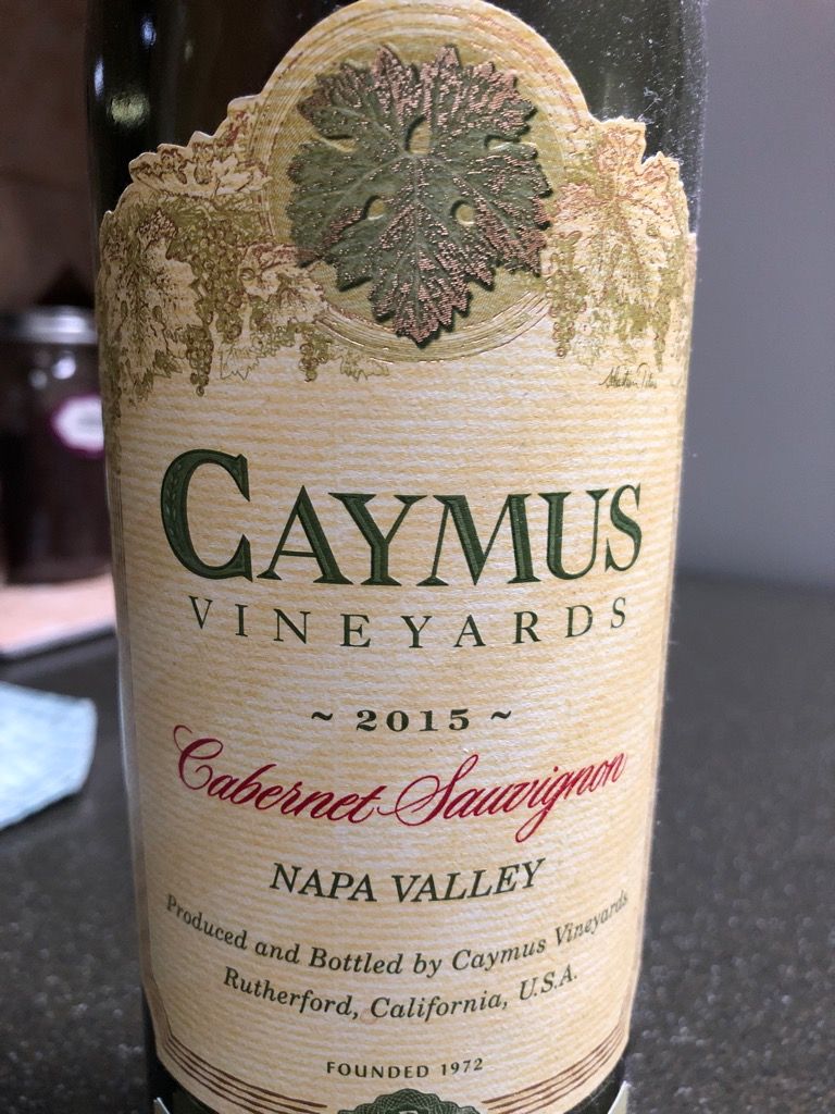 Caymus wine outlet 2015