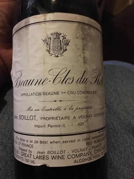1983 Jean Boillot & Fils Beaune 1er Cru Clos du Roi