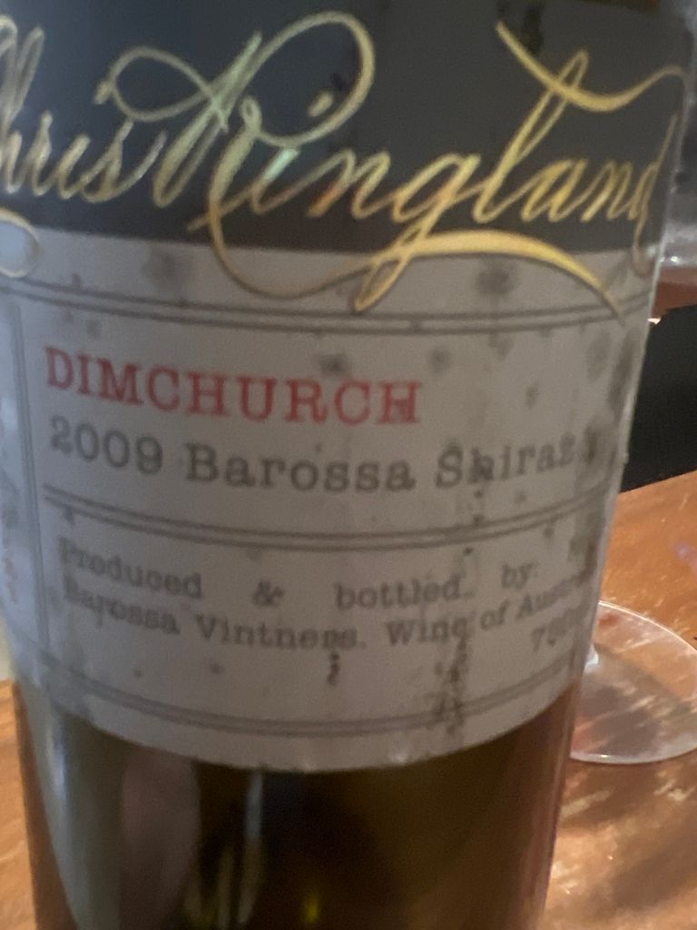 2009 Chris Ringland Shiraz Dimchurch - CellarTracker