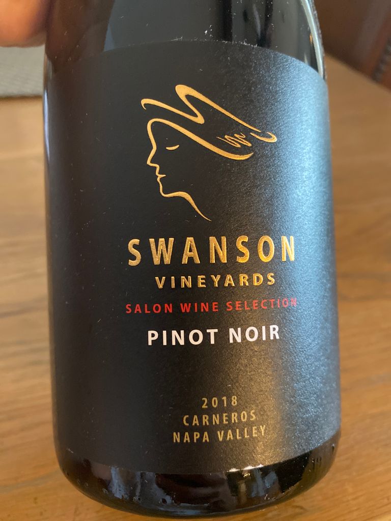 2018 Swanson Pinot Noir Salon Selection Swanson Vineyards, USA