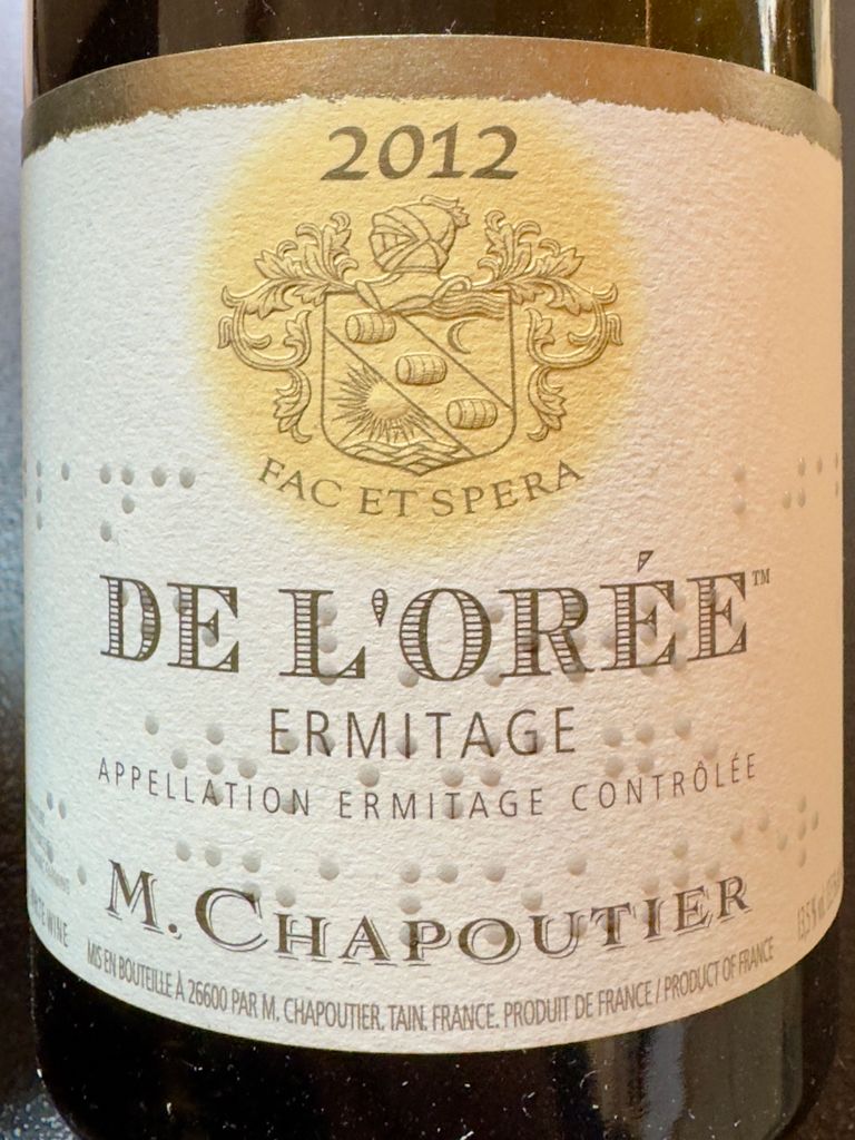 DE L'ORÉE 2006 エルミタージュ M. Chapoutier L'Ermite 2006, Rhône Valley - Ermitage: Maison M. CHAPOUTIER's wine