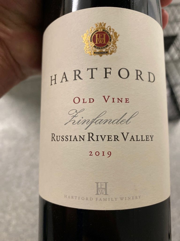 2019 Hartford / Hartford Court Zinfandel Old Vine Russian River Valley ...