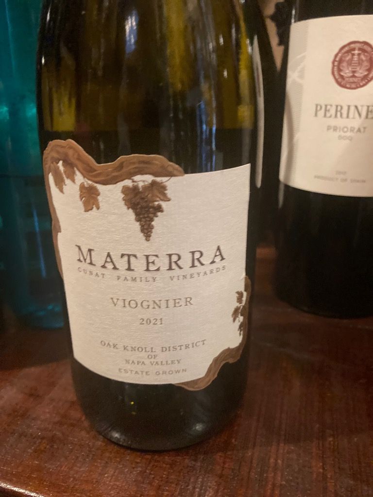 2021 Materra Viognier, USA, California, Napa Valley, Oak Knoll District ...