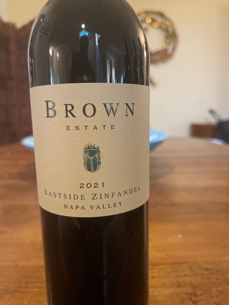 2021 Brown Estate Zinfandel Eastside, USA, California, Napa Valley