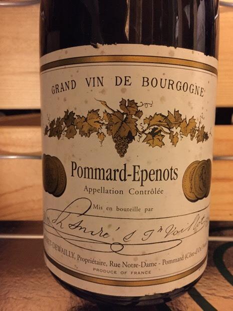 Pommard 1er Cru Les Epenots 2002 ニコラ　ポテル Pommard 1er Cru Les Epenots 2002 ニコラ ポテル - メルカリ