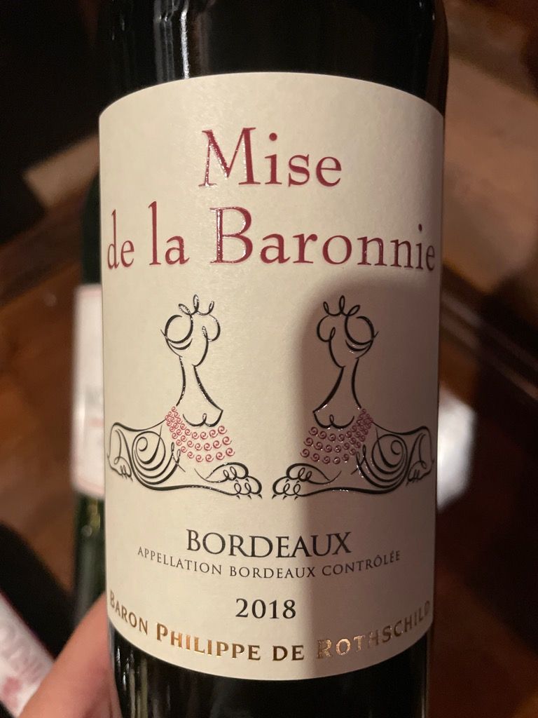 2019 Baron Philippe de Rothschild Graves Mise de la Baronnie
