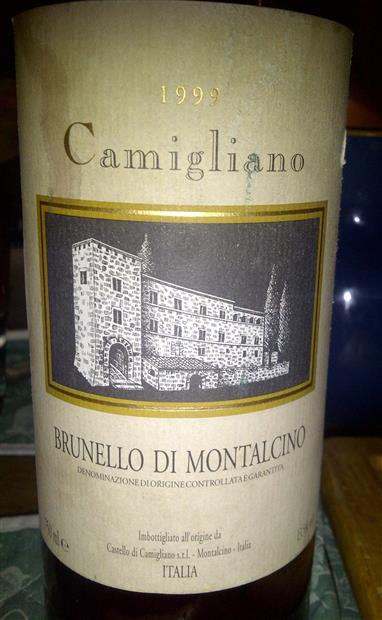1999 Camigliano Brunello di Montalcino, Italy, Tuscany, Montalcino ...