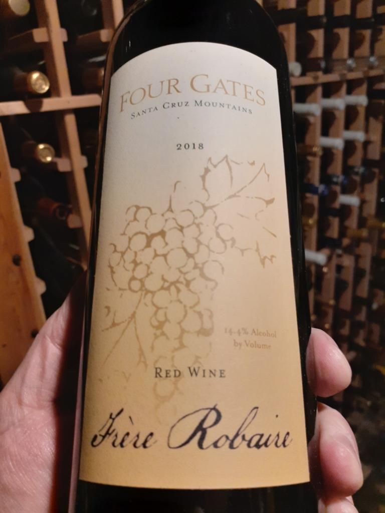 2018 Four Gates Frere Robaire Kosher, USA, California, Santa Cruz