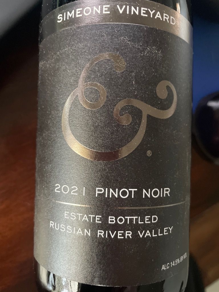 2022 Hook & Ladder Pinot Noir Simeone Vineyards, USA, California, Sonoma County, Russian River