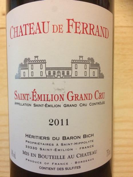 2011 Château de Ferrand - CellarTracker