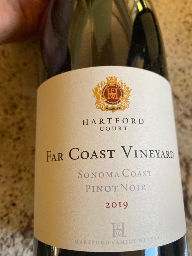 2019 Hartford / Hartford Court Pinot Noir Far Coast Vineyard USA