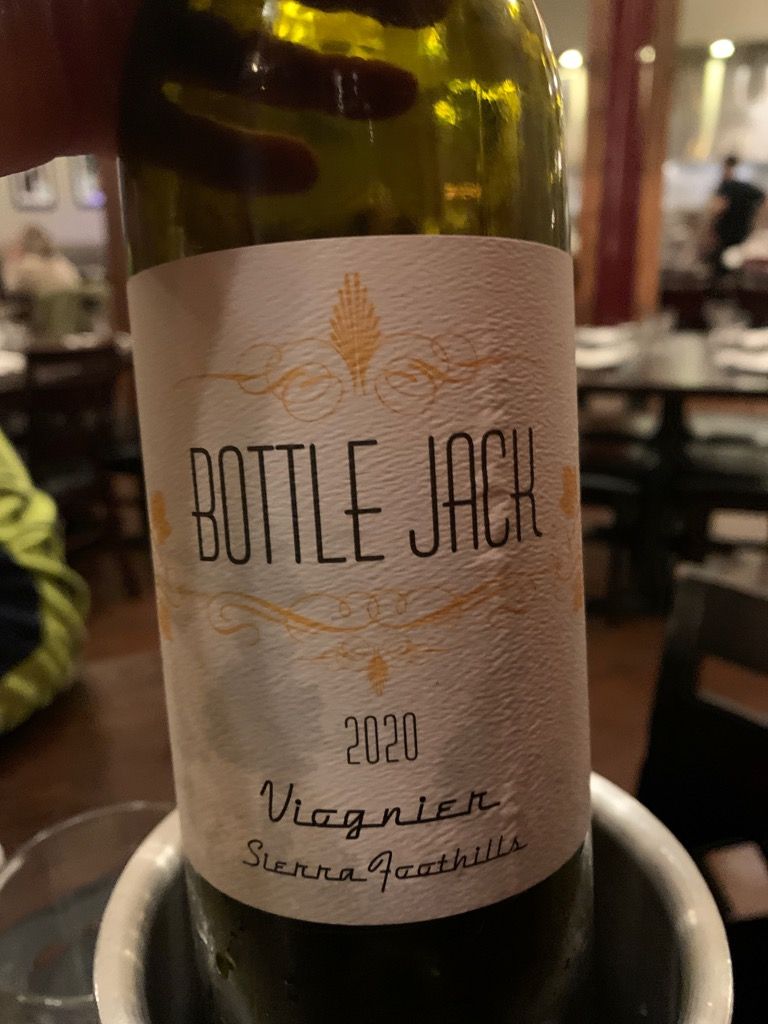 2020 Bottle Jack Wines Viognier, USA, California, Sierra Foothills CellarTracker