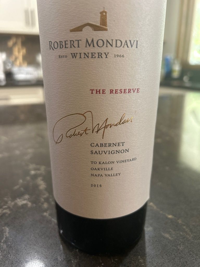 1987 Robert Mondavi Winery Cabernet Sauvignon My 50th Harvest In