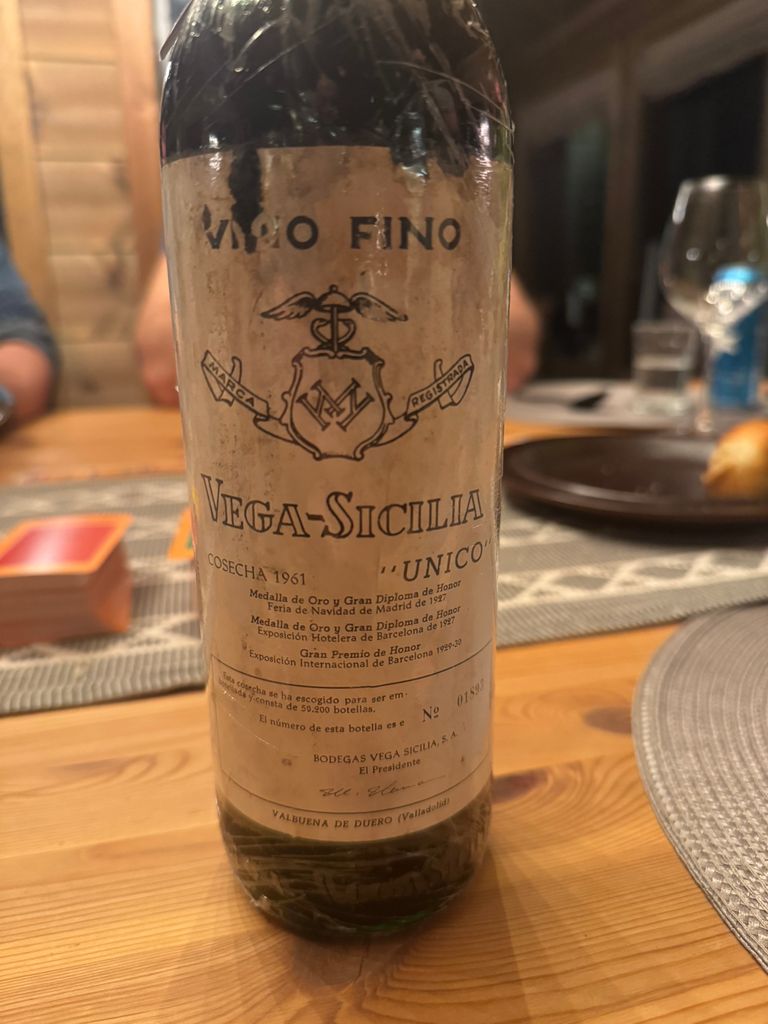 1961 Bodegas Vega-Sicilia Ribera del Duero Único - CellarTracker