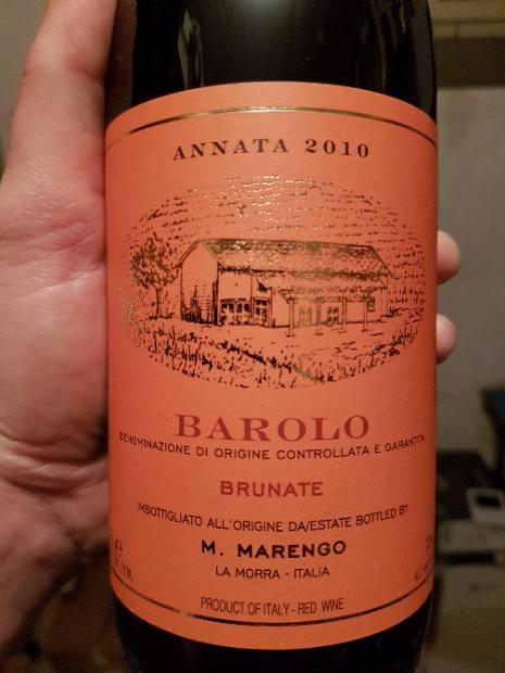 2010 M. Marengo Barolo Brunate CellarTracker