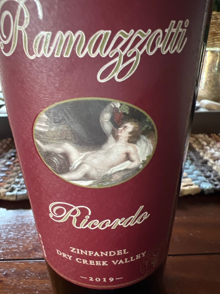 2019 Ramazzotti Wines Zinfandel Ricordo, USA, California, Sonoma County