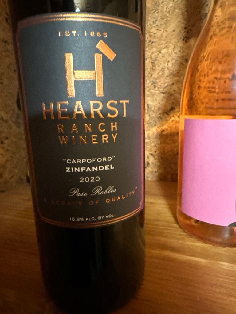 2020 Hearst Ranch Winery Zinfandel Carpoforo, USA, California, Central
