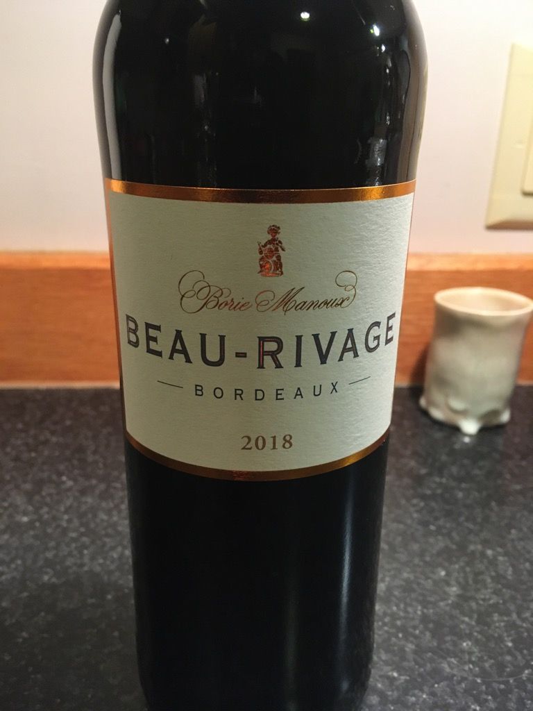 2018 Beau-Rivage (Borie Manoux), France, Bordeaux - CellarTracker