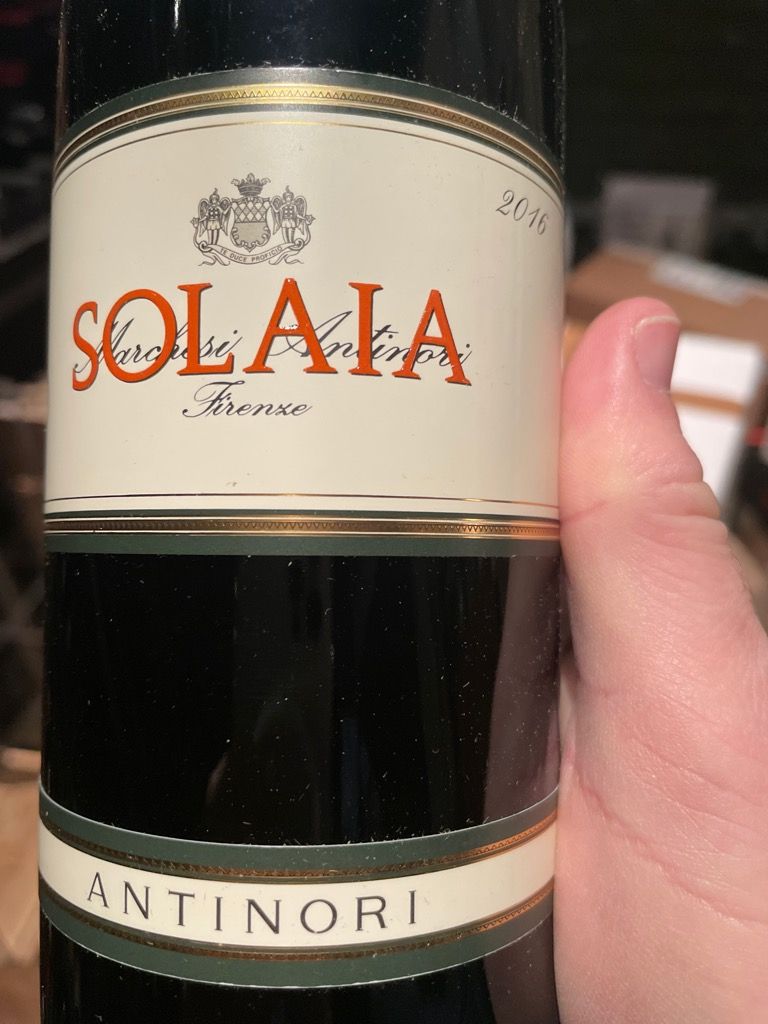 2016 Antinori Solaia - CellarTracker