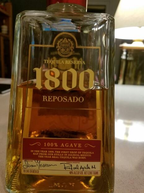 NV 1800 Tequila Reposado, Mexico, Jalisco, Tequila - CellarTracker
