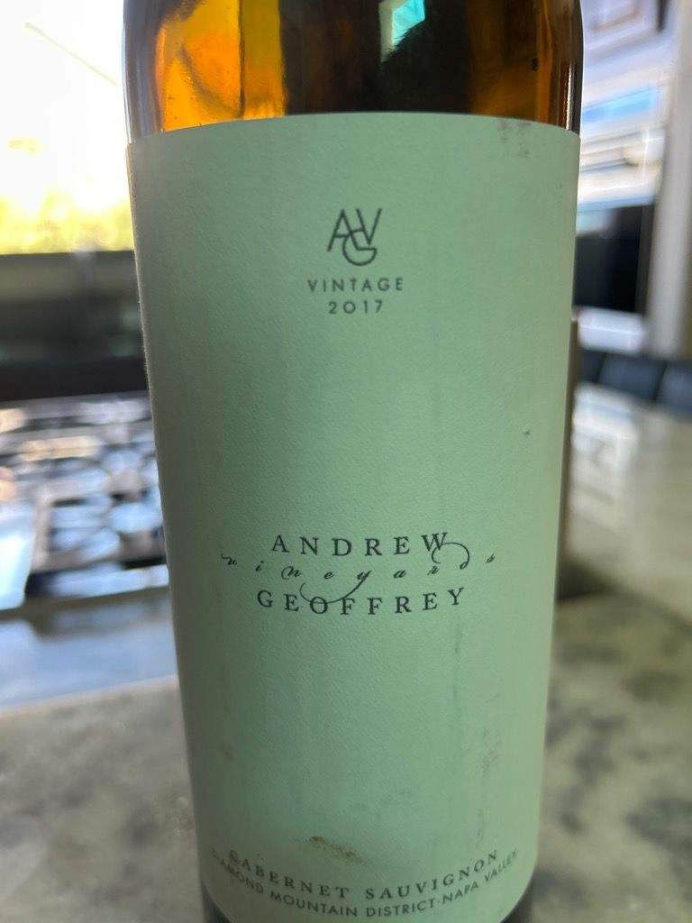 2017 Andrew Geoffrey Vineyards Cabernet Sauvignon - CellarTracker