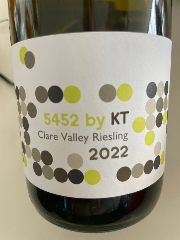Kt Riesling 2022 Wines by KT Riesling 5452, Australia, South Australia, Mount Lofty ...